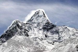Ama Dablam in the Khumbu region of Nepal is popular among climbers who fancy a steeper mountain than your average Himalayan snow plod