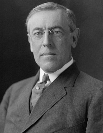 Influenza victim English: Woodrow Wilson.