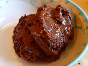 Silky dark chocolate mousse