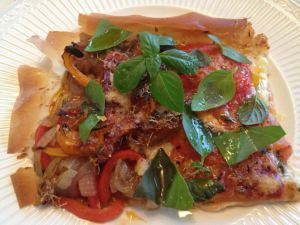 Cheese and tomato tart