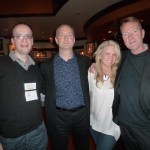 Andrew, wife Tasha and Lee Child