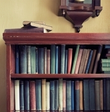 organize books and bookshelf