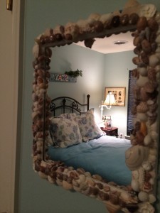 finished shell mirror