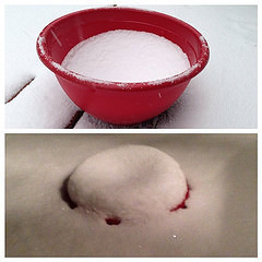 Snow cream progress. 4 hours. #snowpocalypse14 #blacksburg #swvawx