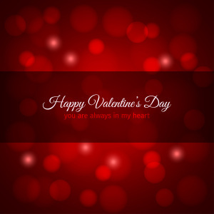 valentines day red lights design background