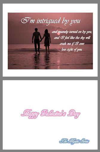 intrigued by you v-day card example