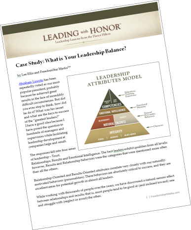 Lee Ellis Leadership Development Case Study 