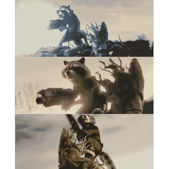 Rocket Raccoon and Groot Animation Stills from Guardians of the Galaxy