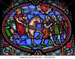 stained glass knight