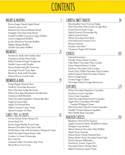 Sally's Baking Addiction Table of Contents