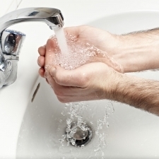 clean and organize the bathroom