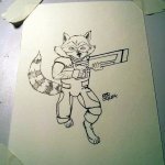Guardians of the Galaxy Rocket Raccoon - Inked