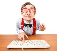 nerd two at computer