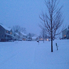 Maple Ridge neighborhood in #Blacksburg #snowpocalypse14 #swvawx