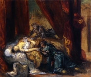 Othello grieves death of Desdemona