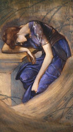 A study for the Briar Rose series by Sir Edward Burne-Jones