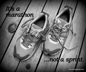 It's a marathon