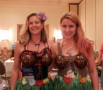 Me and Mari Mancusi, getting in the spirit of things.