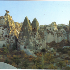 Cappadocia turquoise sky