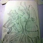 Guardians of the Galaxy Rocket Raccoon and Groot - Pencil
