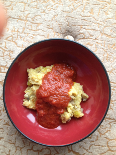 leek mushroom polenta