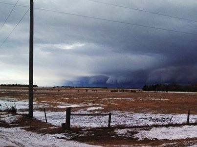 alberta clipper outside of Huron SD