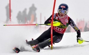 Shiffrin skiing