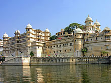 City Palace Beside Lake Pichola in Udaipur