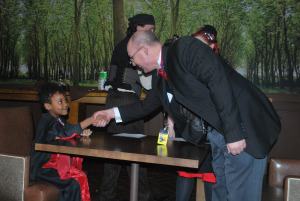 Oriyemi engaging in her first National Tea Duel.