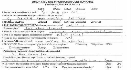 questionaire