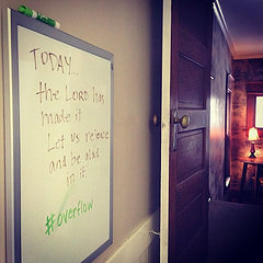 On the board at the Lancaster House. #overflow #dontgobe