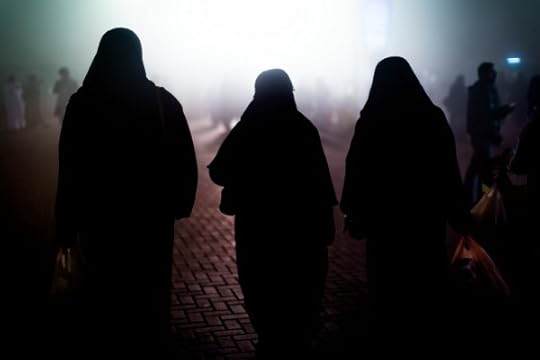 Women in abayas