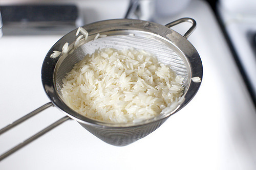 i rinsed my rice. for once.