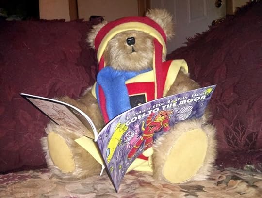 Tristan the Teddy Bear reads his new illustrated story - Tristan Goes to the Moon.