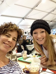 hanging w Heather in OV cafeteria