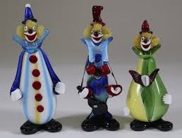 Venetian Glass Clowns... shudder...