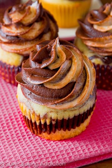Ultimate Marble Cupcakes. Super-moist, super simple, and super swirled chocolate and vanilla cupcakes!