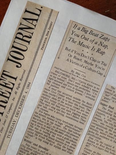 You can tell how little the WSJ editors thought of rap by the headline, right?