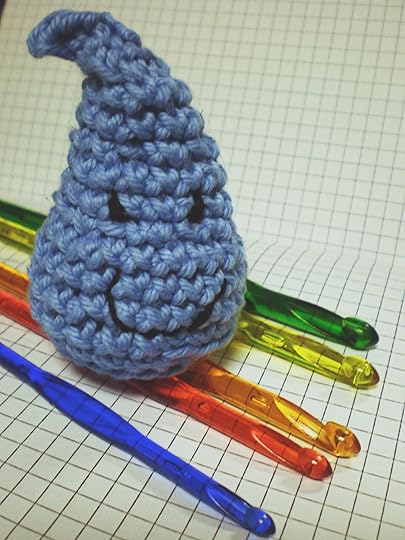 Amigurumi Raindrop Dude Made Peachy