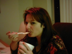 I've EARNED my ice cream, and I'm going to ENJOY it. 