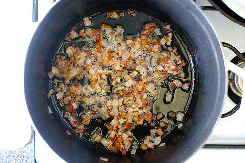 rendering the bacon fat