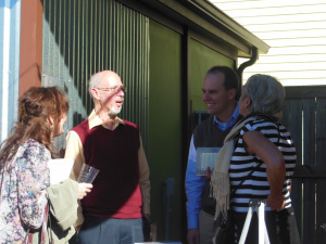 Me and Tom discussing The Professor and Vendetta Stone.