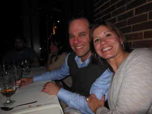 Me and Dixie at dinner after the event. 