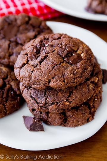6 ingredient Flourless Dark Chocolate Almond Butter Cookies - simply, healthy, quick!