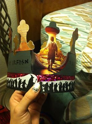 My hobbit themed senior crown :)