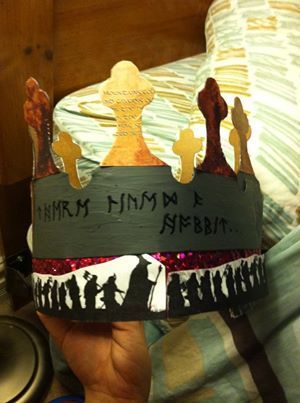 My hobbit themed senior crown :)