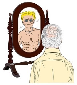 Giving advice to his younger self