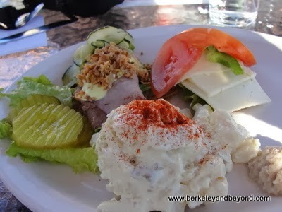open-face sandwiches at Greenhouse Cafe in Solvang, CA