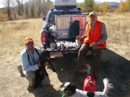 Shawn, Ellie, Gretchen, and Walter pose with three limits of sharpies. What a banner day!