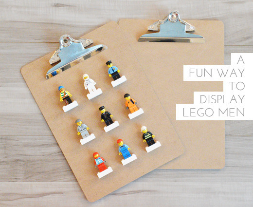 lego man clipboard display